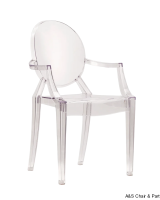Ghost Chair - Clear - With Arms