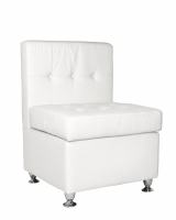 White Single Sectional